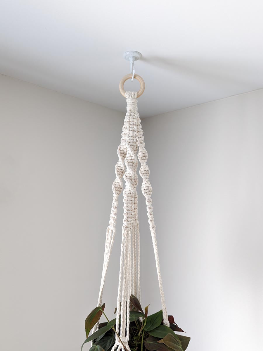 JARDINIÈRE MILA, jardinière en macramé