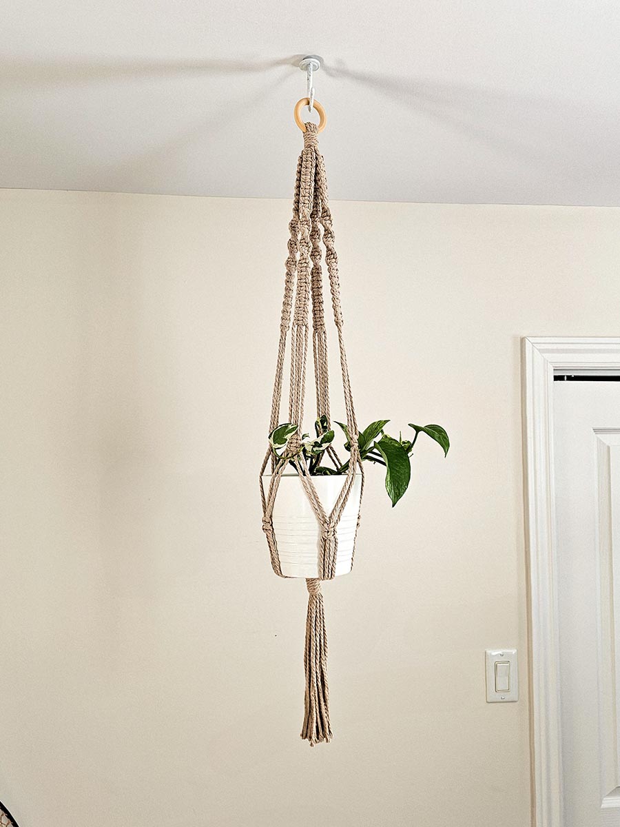 JARDINIÈRE MILA, jardinière en macramé