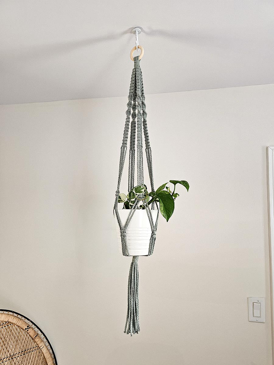 JARDINIÈRE MILA, jardinière en macramé