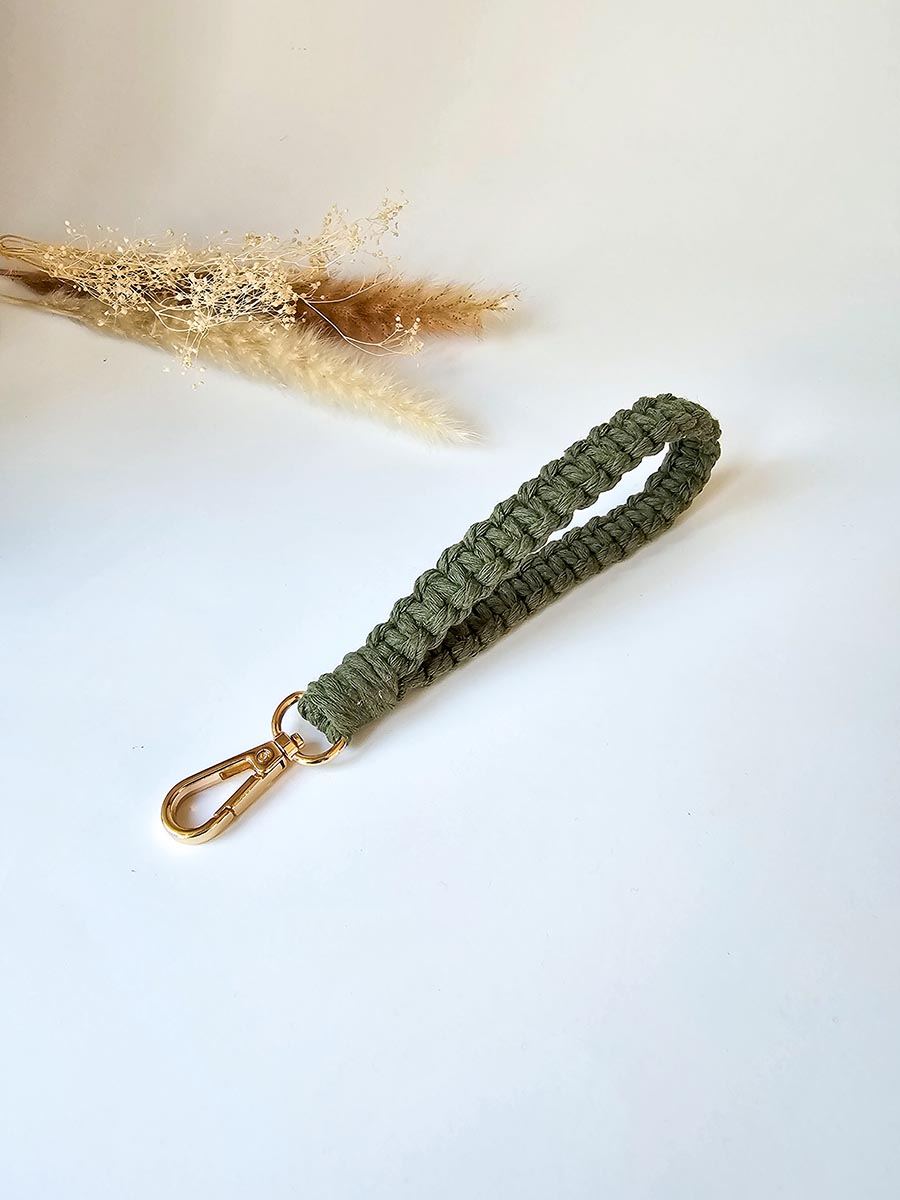 Porte-clés de poignet - modèle noeud plat