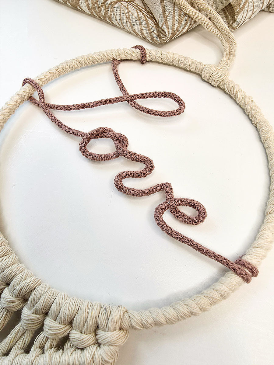 Collection Saint-Valentin - Décoration murale Love, couleur mauve pâle