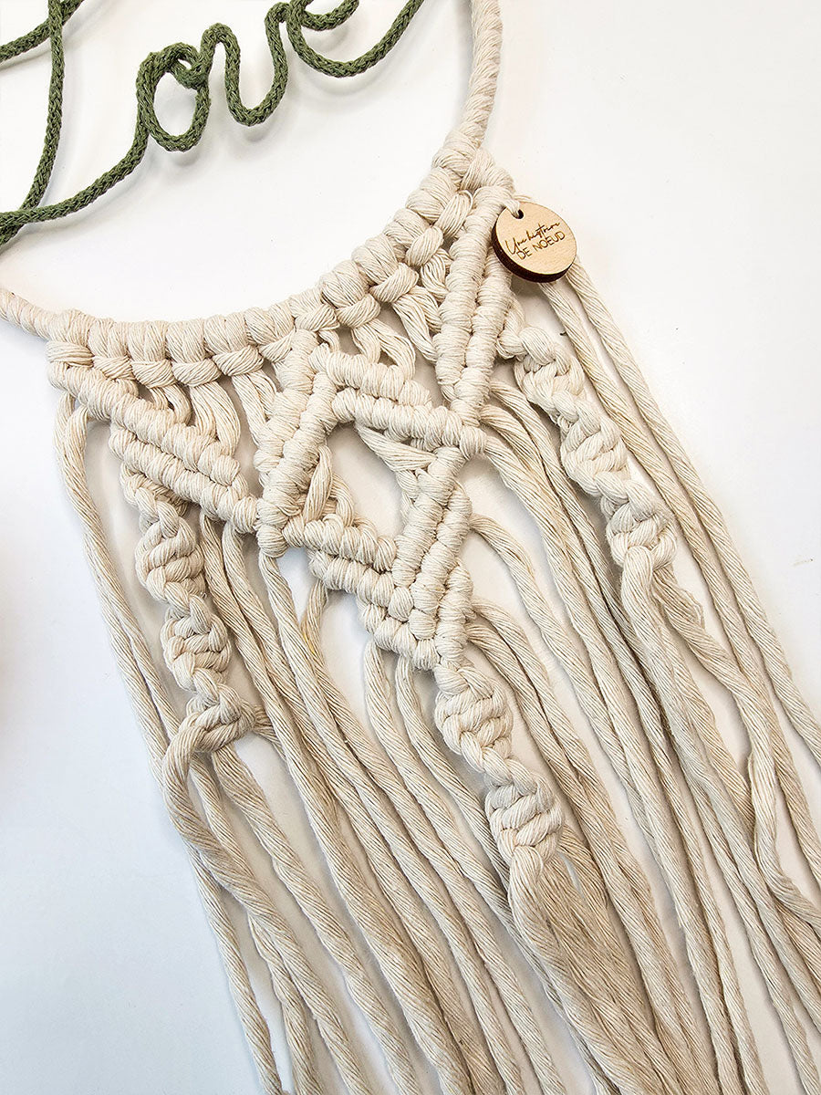 Collection Saint-Valentin - Décoration murale Love, couleur eucalyptus