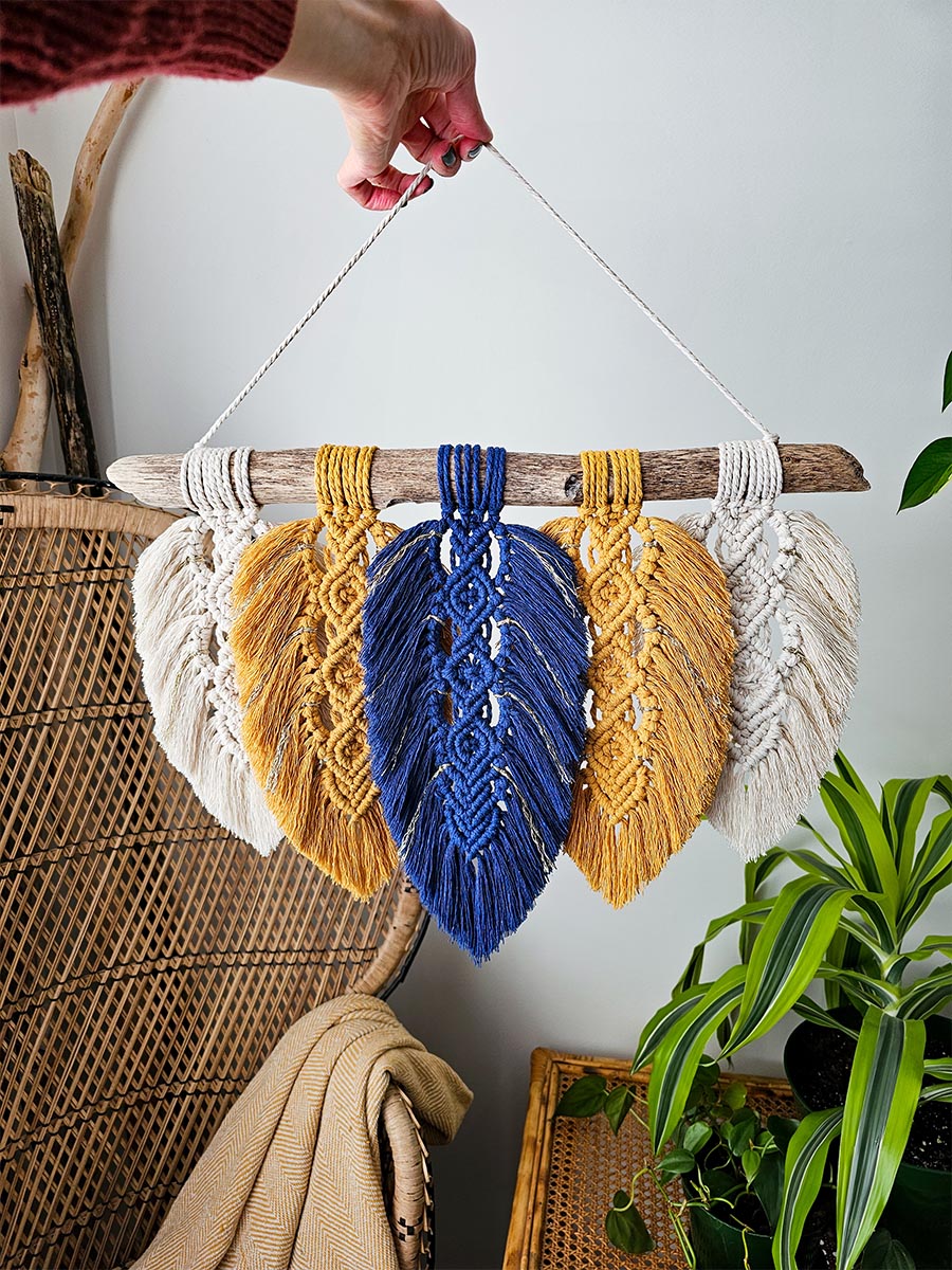 Macramé mural Alyzée