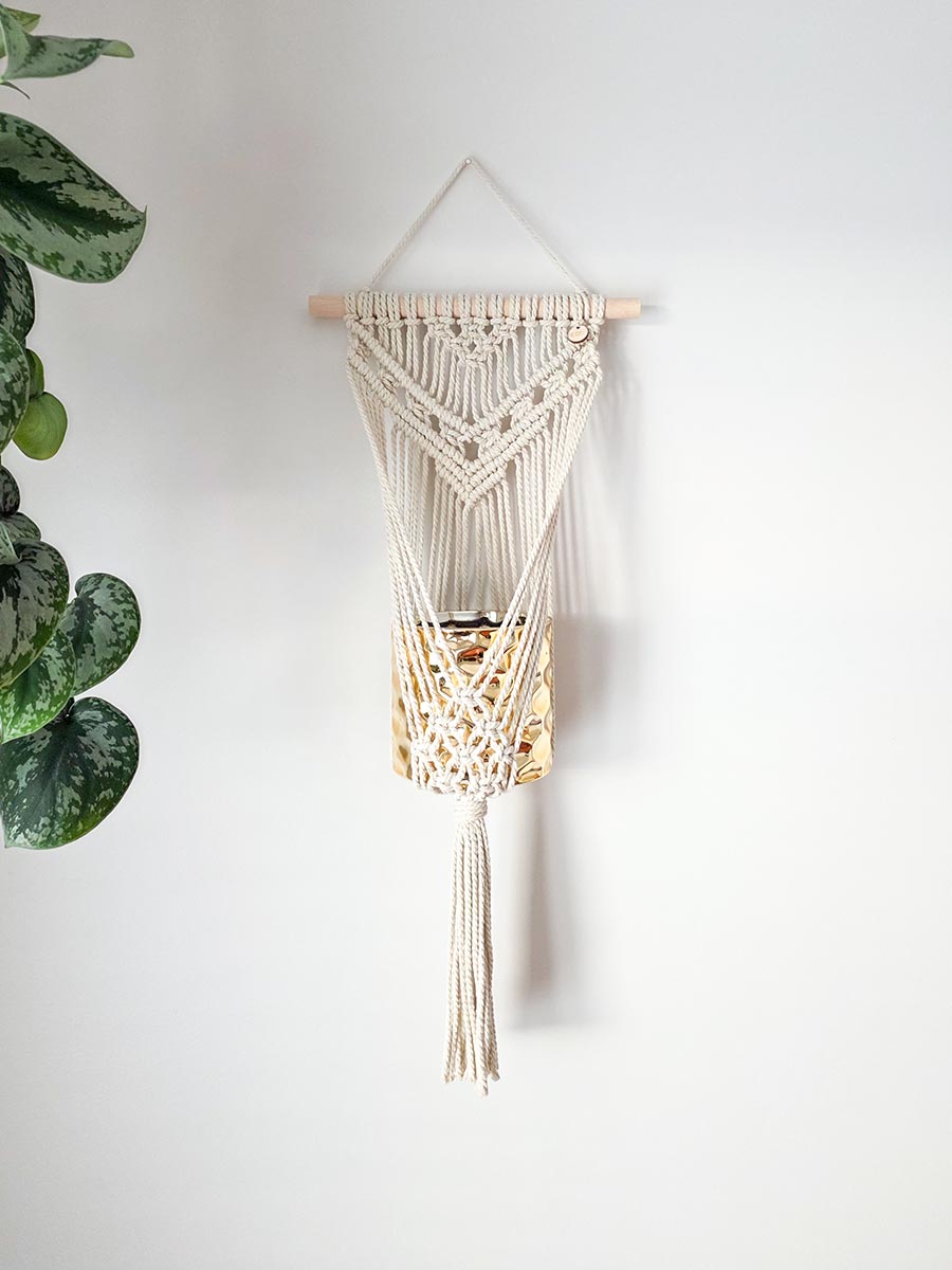 JARDINIÈRE MURALE CLARA, modèle grand, couleur naturel