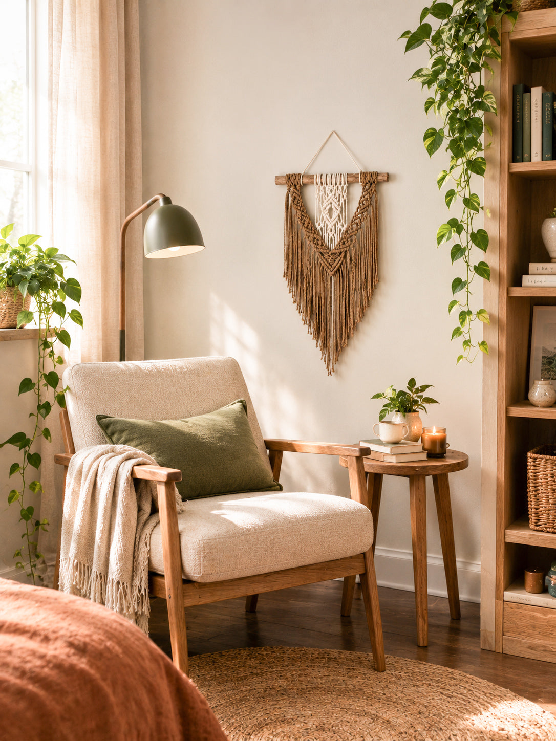 Macramé mural Alma