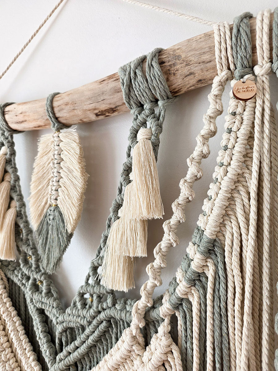 Macramé mural Amaïa