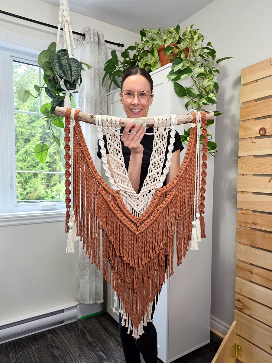 Macramé mural Iria