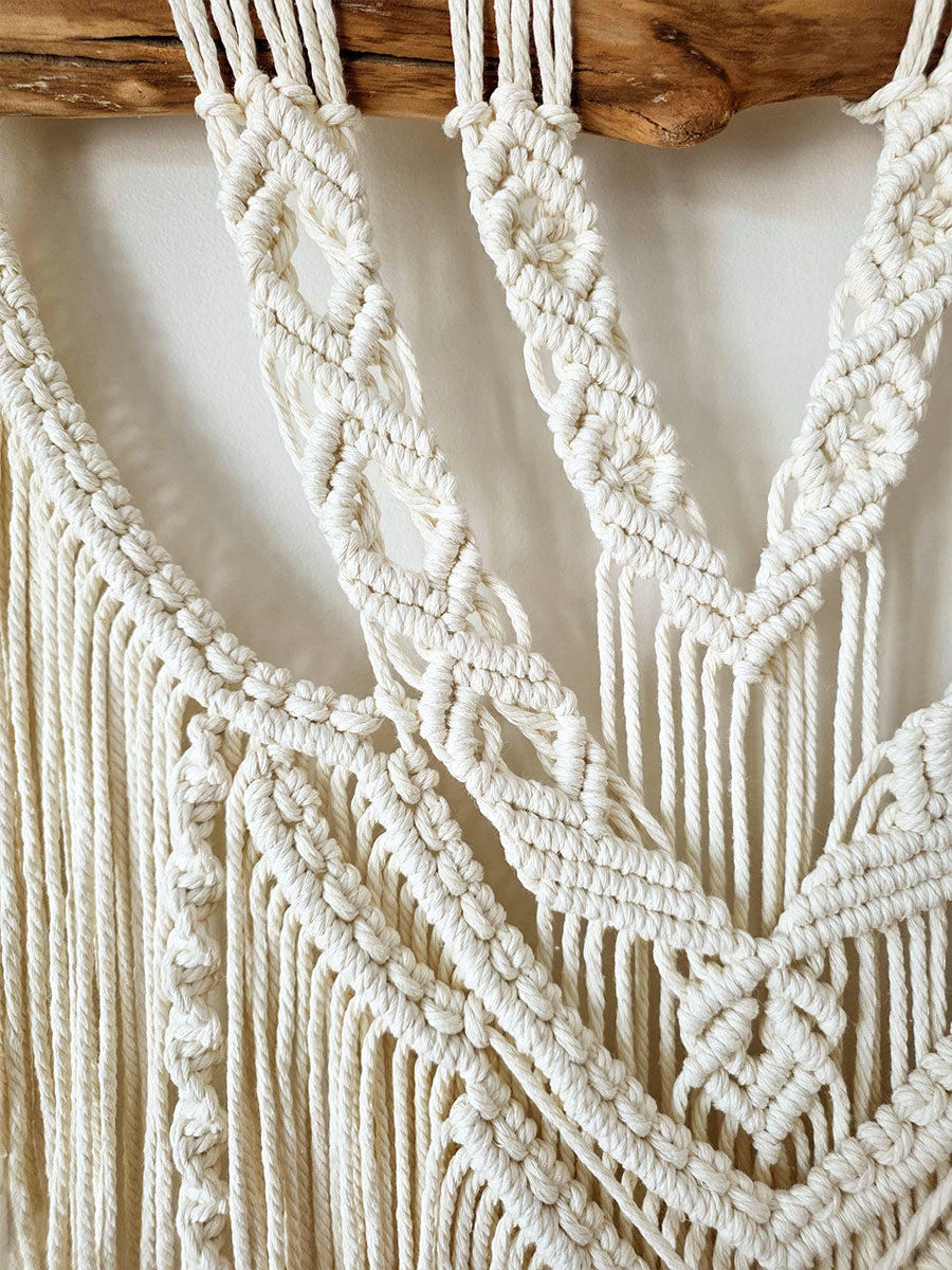 Macramé mural Solaya