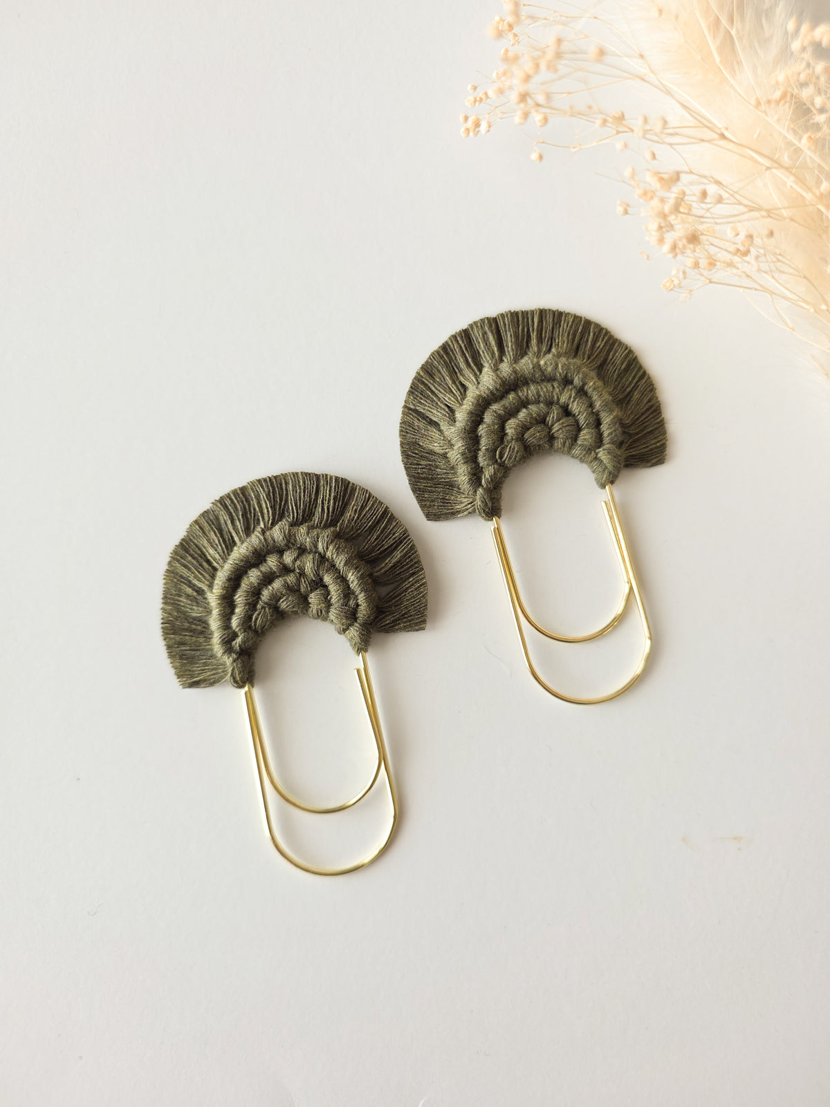 Marque-pages en macramé
