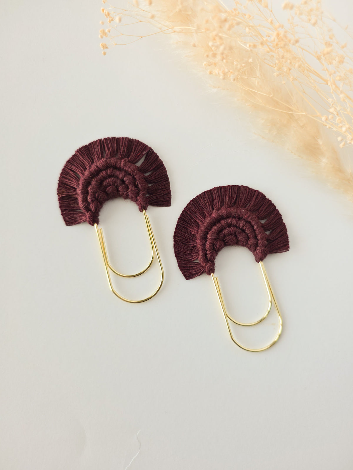 Marque-pages en macramé