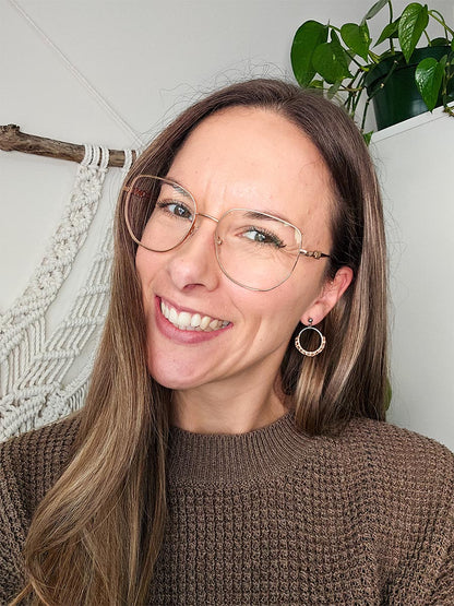 *Mini collection des fêtes* Boucles d’oreilles couleur noir, anneau 20 mm