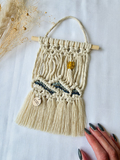 Mini macramé mural - Soir D'été