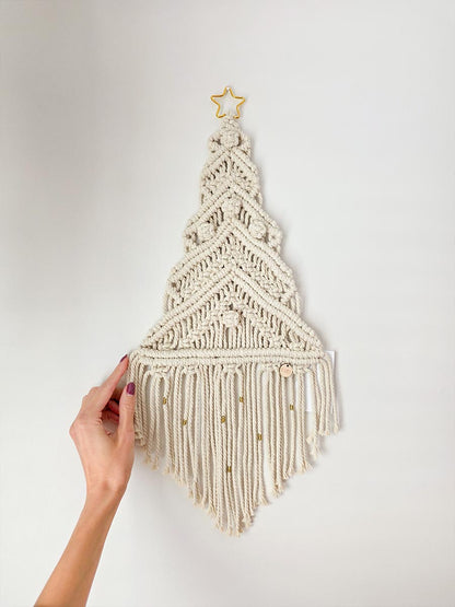 Sapin Neva, sapin de Noël en macramé
