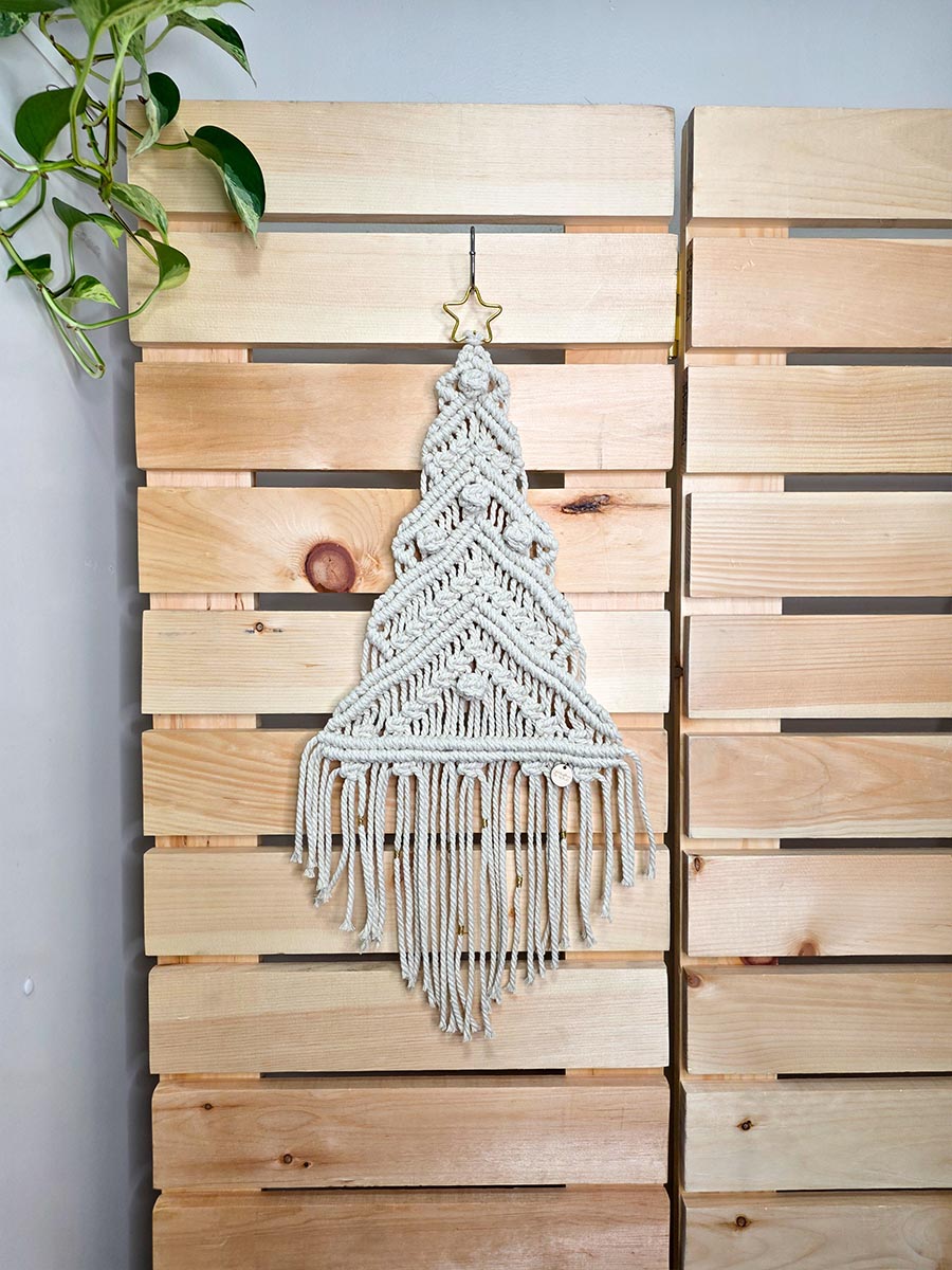 Sapin Neva, sapin de Noël en macramé