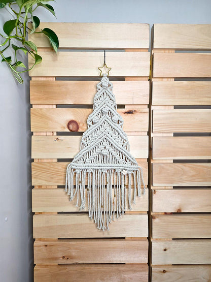 Sapin Neva, sapin de Noël en macramé