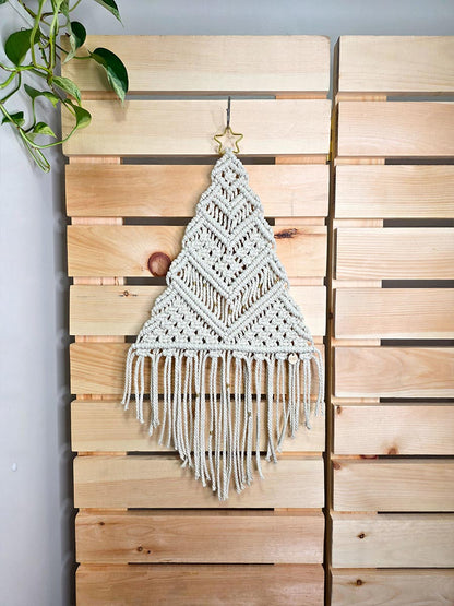 Sapin Stella, sapin de Noël en macramé