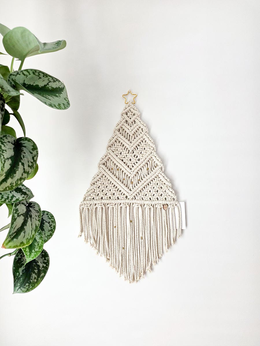 Sapin Stella, sapin de Noël en macramé