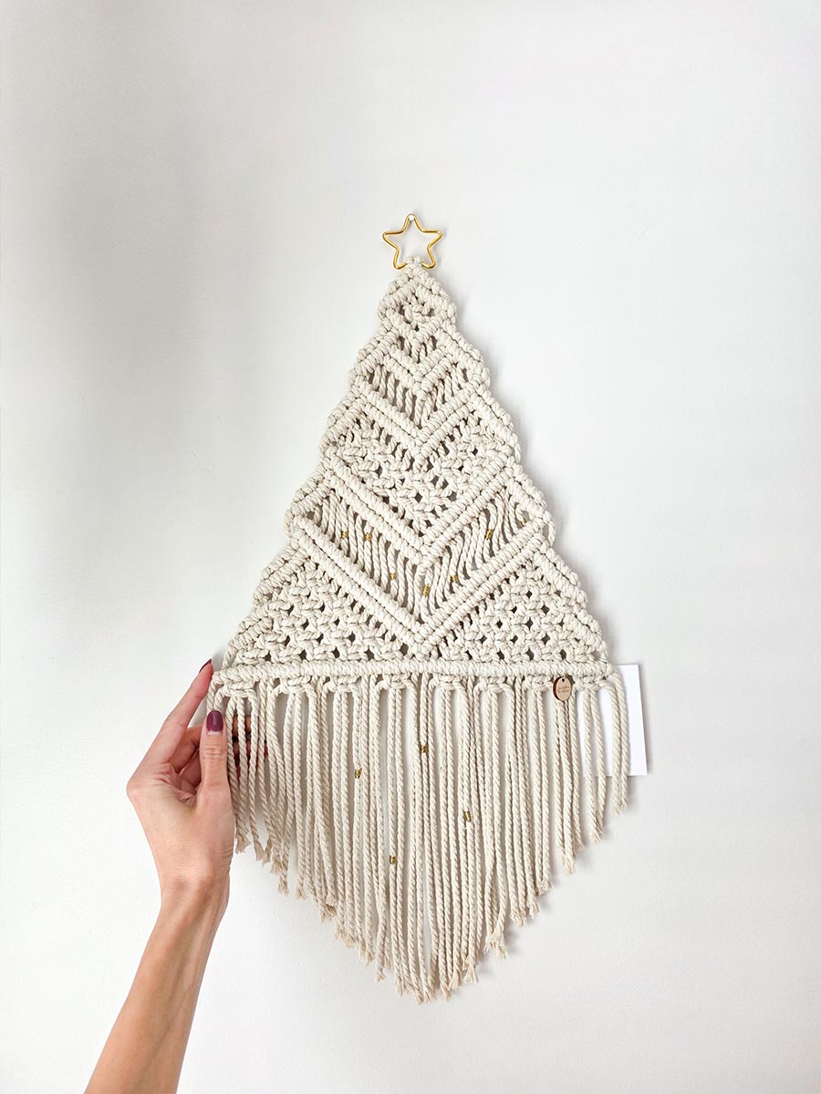 Sapin Stella, sapin de Noël en macramé