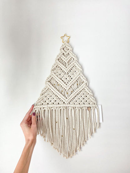Sapin Stella, sapin de Noël en macramé