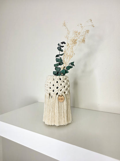 Mya Vase - Bohemian Macrame, natural color