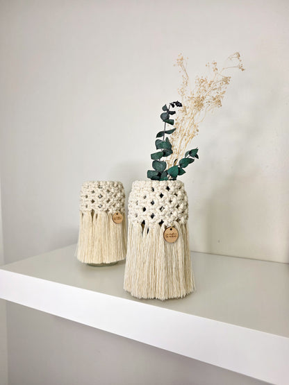 Mya Vase - Bohemian Macrame, natural color